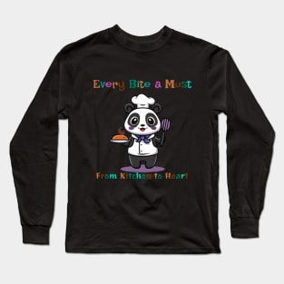 Panda Chef Long Sleeve T-Shirt